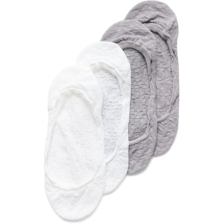 ECCO Footies (2 Pairs Pack) (Grey)