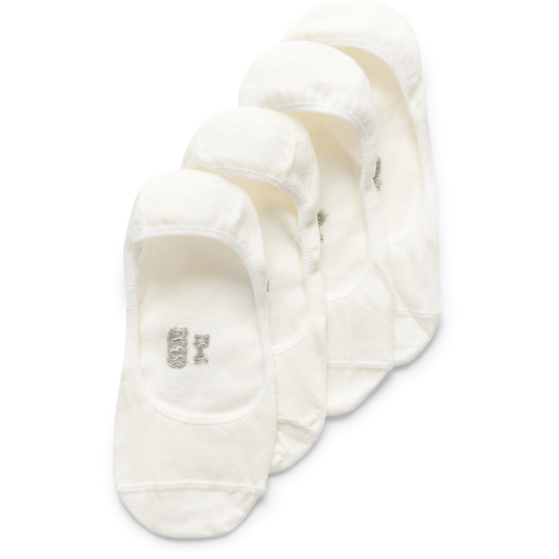 ECCO Classic Longlife In-shoe Sock 2-pack ECCO Socks (White)