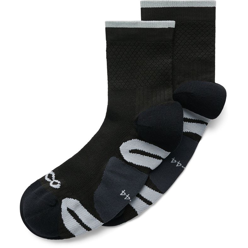 ECCO Tech Tour Lite Mid-Cut Socks (Black)