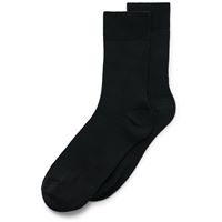 ECCO Vibe Ribbed Crew Socks Womens (Black)