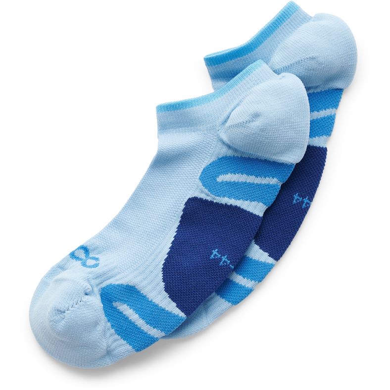 ECCO Tech Tour Lite No-Show Socks (Blue)