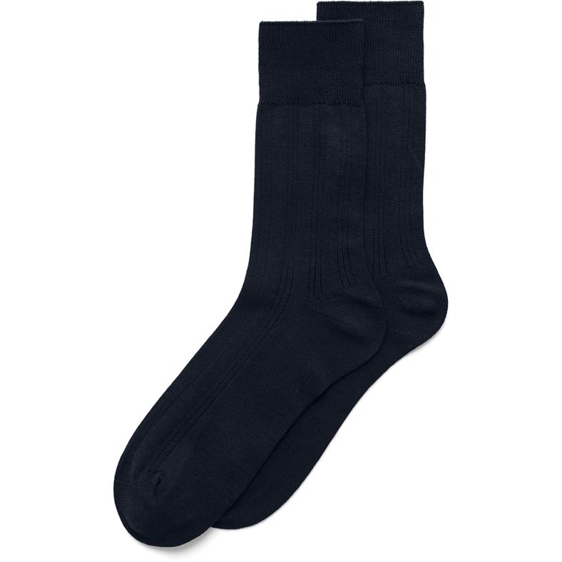 ECCO Mens Ribbed Socks (藍色)