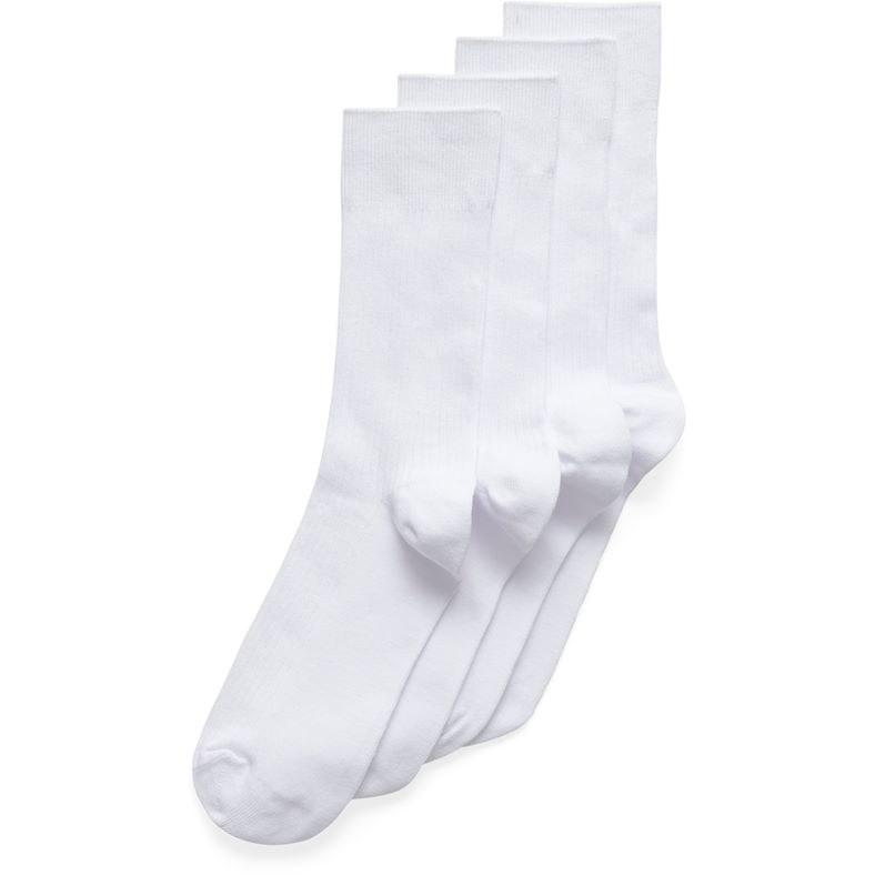 ECCO RIB MID CUT 2-PACK (White)