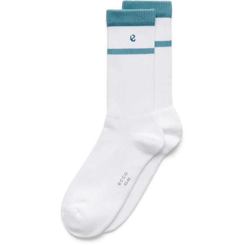 ECCO RETRO MID-CUT SOCKS (Blanco)