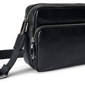 ECCO Camera Bag Pebbled Leather (Black)