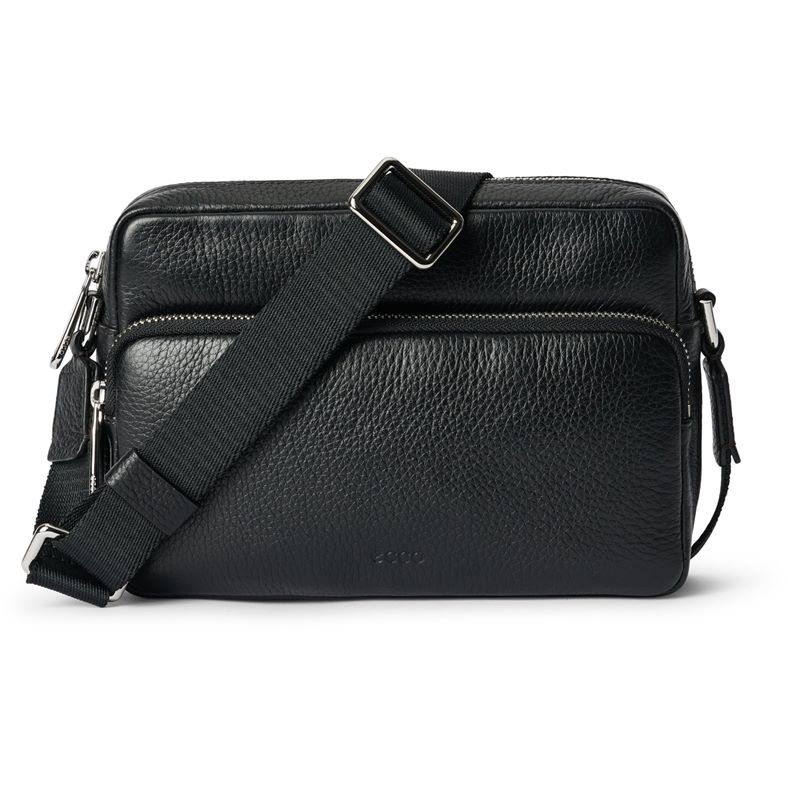 ECCO Camera Bag Pebbled Leather (Black)
