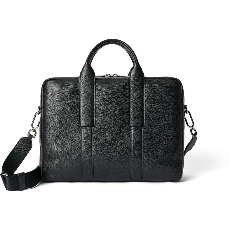 ECCO Laptop Bag Pebbled  Leather (Nero)
