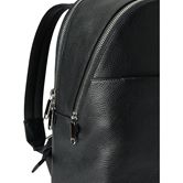ECCO Round Pack L Pebbled Leather Bag (Black)