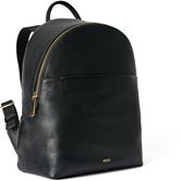 ECCO Round Pack M Pebbled Leather Bag (Nero)