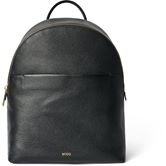 ECCO Round Pack M Pebbled Leather Bag (Nero)