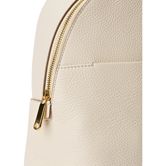 ECCO Round Pack M Pebbled Leather Bag (Beige)