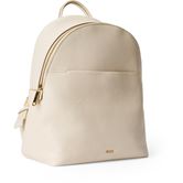 ECCO Round Pack M Pebbled Leather Bag (Beige)