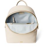 ECCO Round Pack M Pebbled Leather Bag (Beige)