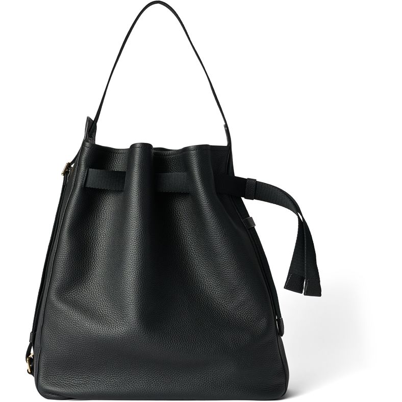 ECCO Sail Bag L Pebbled Leather (Black)