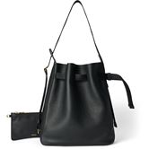 ECCO Sail Bag M Pebbled Leather (黑色)