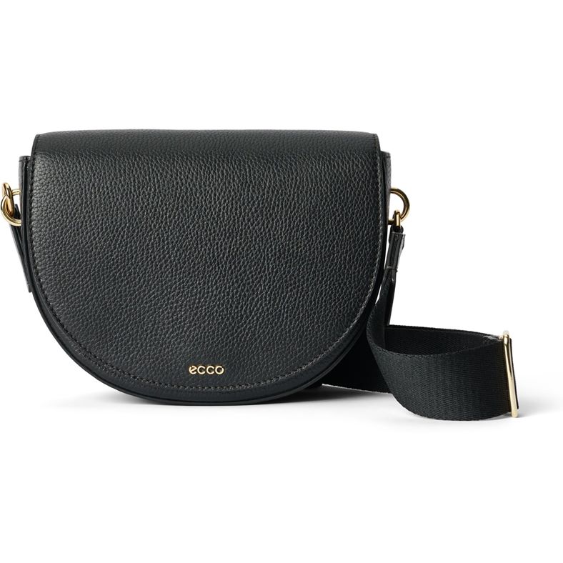 ECCO Saddle Bag Pebbled Leather (Black)