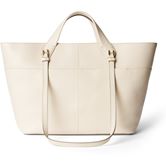 ECCO Tote M Pebbled Leather Bag (Beige)