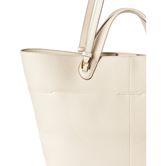 ECCO Tote M Pebbled Leather Bag (Beige)