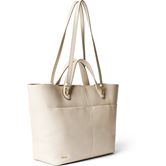 ECCO Tote M Pebbled Leather Bag (Beige)