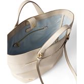 ECCO Tote M Pebbled Leather Bag (Beige)