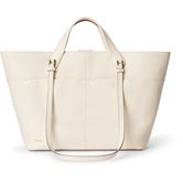 ECCO Tote M Pebbled Leather Bag (Beige)