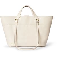 ECCO Tote M Pebbled Leather Bag (Beige)