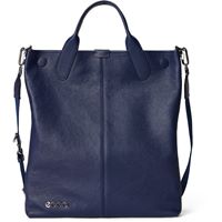 ECCO Tote Soft NS Pebbled Leather (Blue)