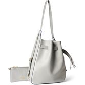 ECCO Sail Bag M Soft Shine Leather (灰色)