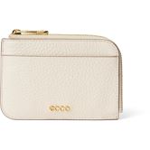ECCO Card Case Zipped Pebbled Leather (Beige)