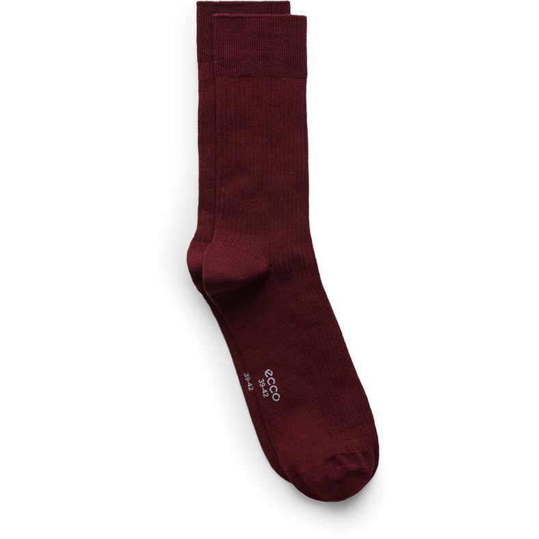 ECCO Vibe Ribbed Mid-Cut (Rojo)