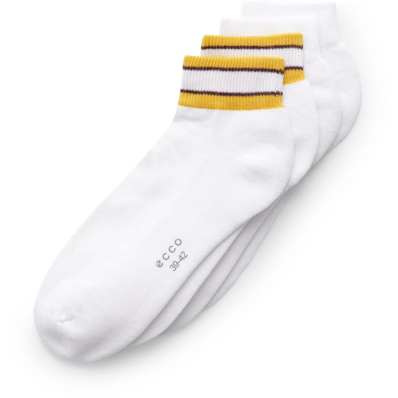 ECCO Retro Low Cut 2-Pack (White)