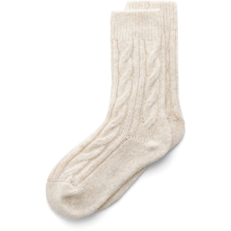 ECCO Hygge Cable Knit  Mid-Cut (Beige)