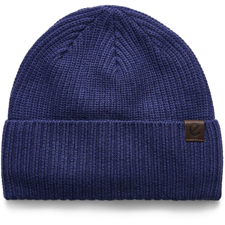ECCO Men Chunky Beanie (Blue)