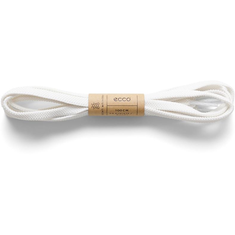 ECCO Elastic Flat Laces (White)
