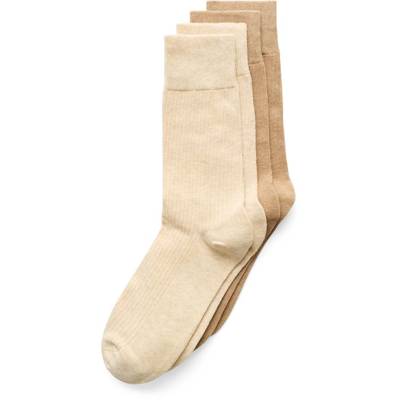 ECCO Classic Rib Mid Cut-2 Pac (Beige)