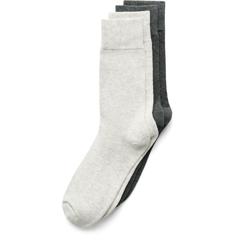 ECCO Classic Rib Mid Cut-2 Pac (Grey)