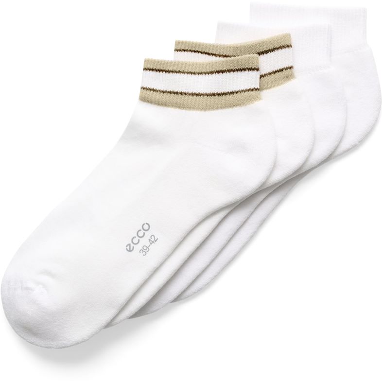 ECCO Retro Low Cut 2-Pack (White)