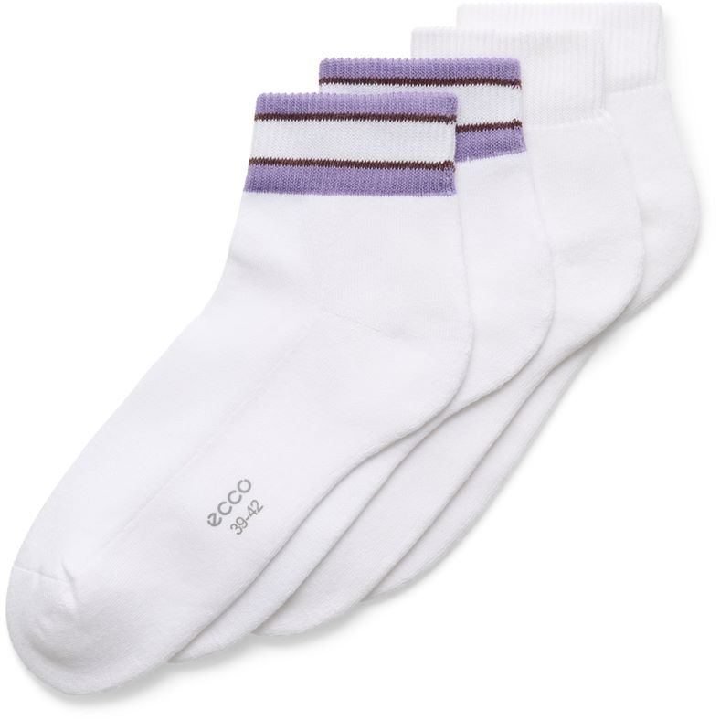 ECCO Retro Low Cut 2-Pack (White)