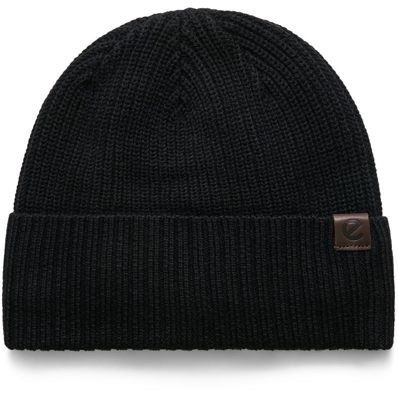 ECCO Men Chunky Beanie (Black)