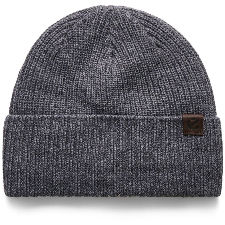 ECCO Men Chunky Beanie (Grey)