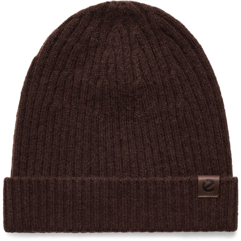 ECCO Women Classic Fine Beanie (Brown)